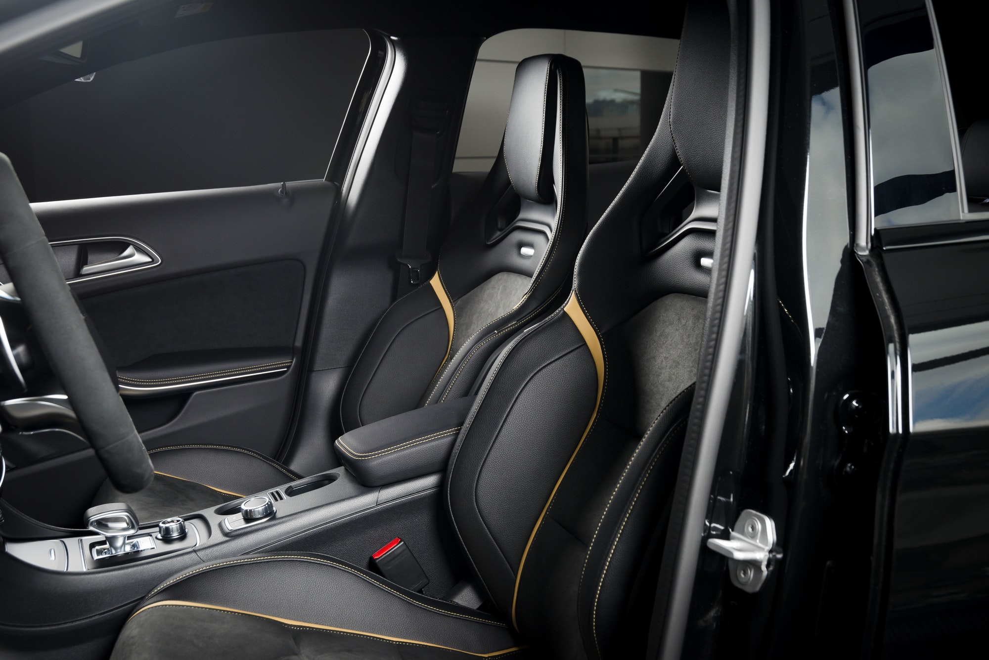 modern race car interior