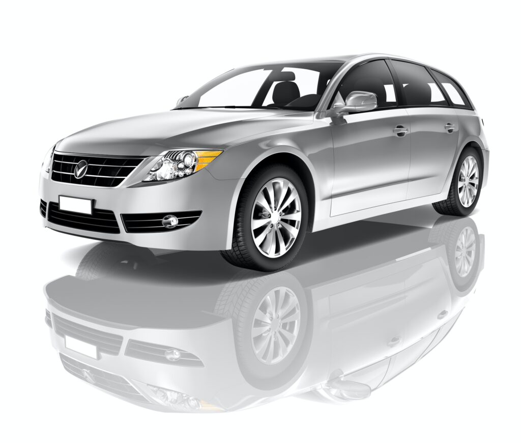 silver car