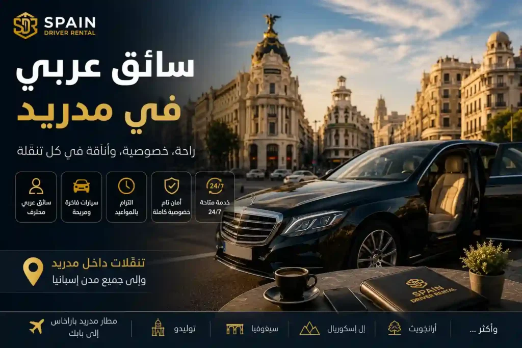 إيجار سيارة مع سائق في مدريد